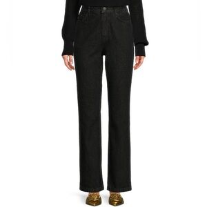 ANTONIO MELANI Black Straight Leg Jeans